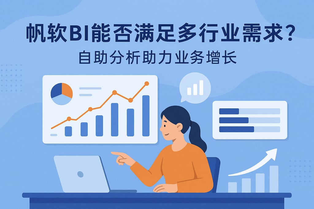 帆软BI能否满足多行业需求？自助分析助力业务增长