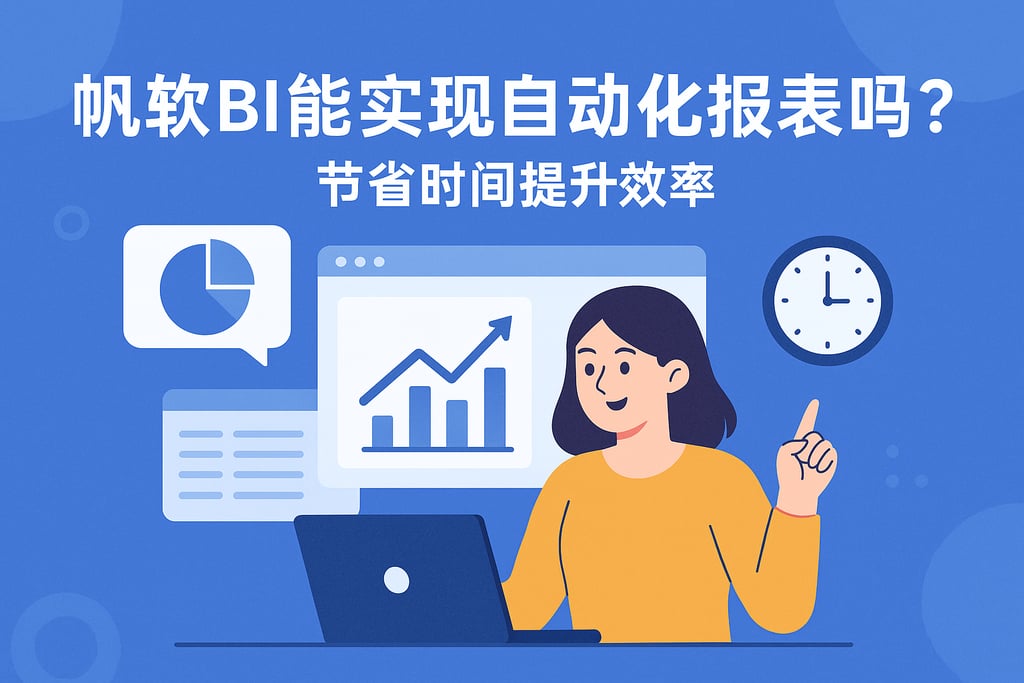 帆软BI能实现自动化报表吗？节省时间提升效率