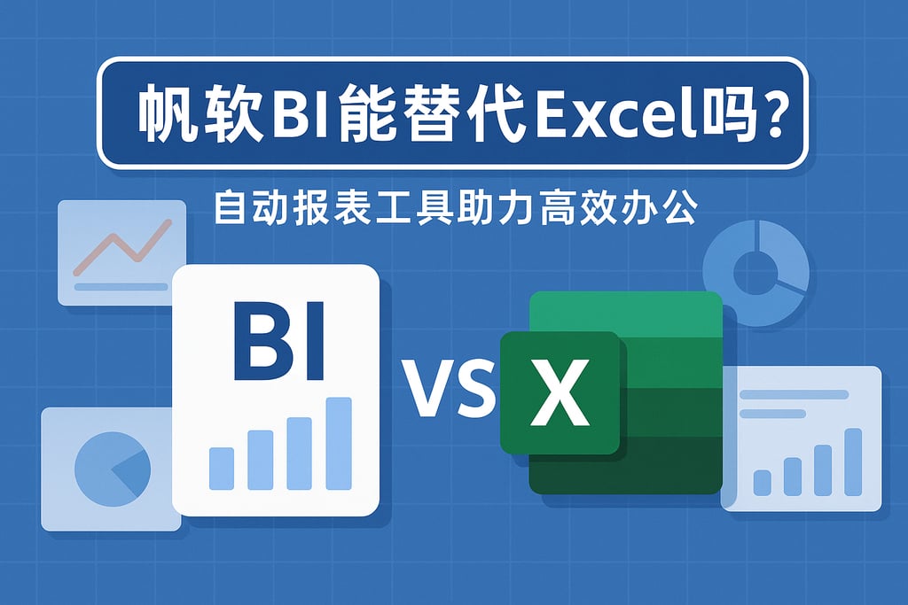 帆软BI能替代Excel吗？自动报表工具助力高效办公