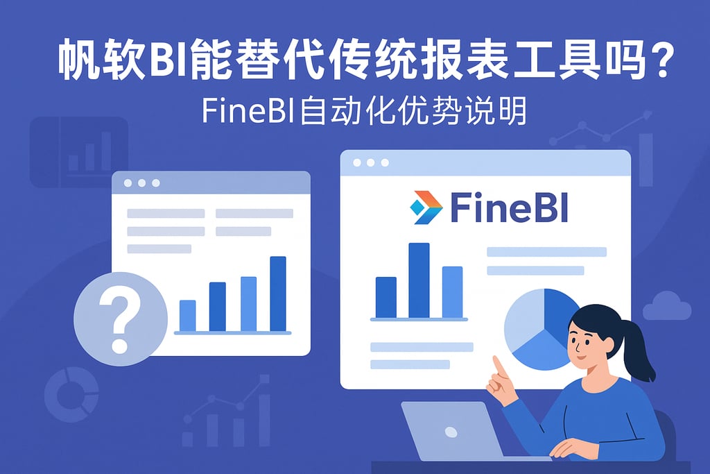 帆软BI能替代传统报表工具吗？FineBI自动化优势说明