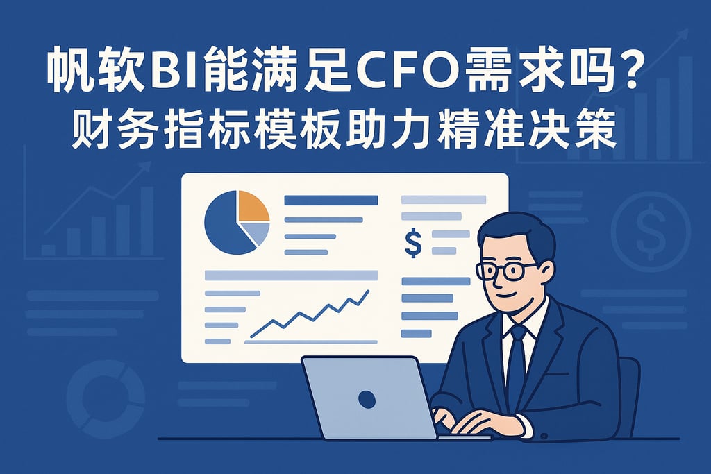 帆软BI能满足CFO需求吗？财务指标模板助力精准决策