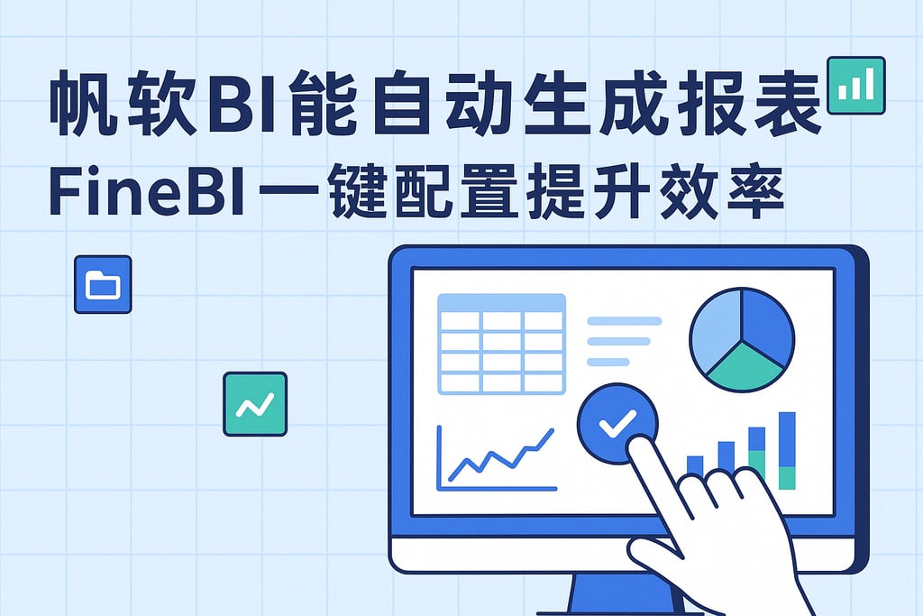 帆软BI能自动生成报表吗？FineBI一键配置提升效率