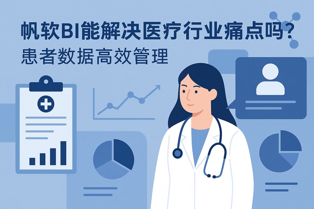 帆软BI能解决医疗行业痛点吗？患者数据高效管理