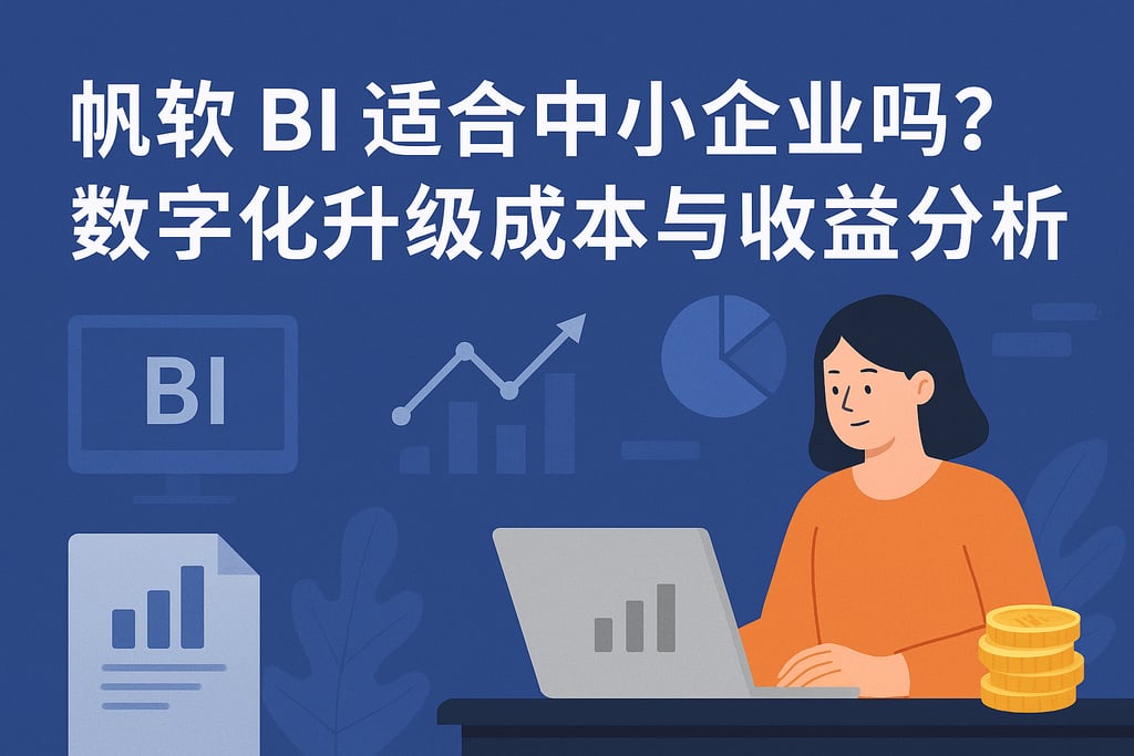 帆软BI适合中小企业吗？数字化升级成本与收益分析
