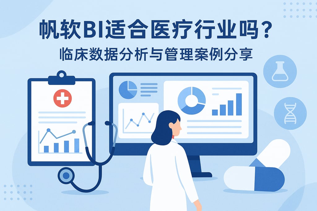 帆软BI适合医疗行业吗？临床数据分析与管理案例分享