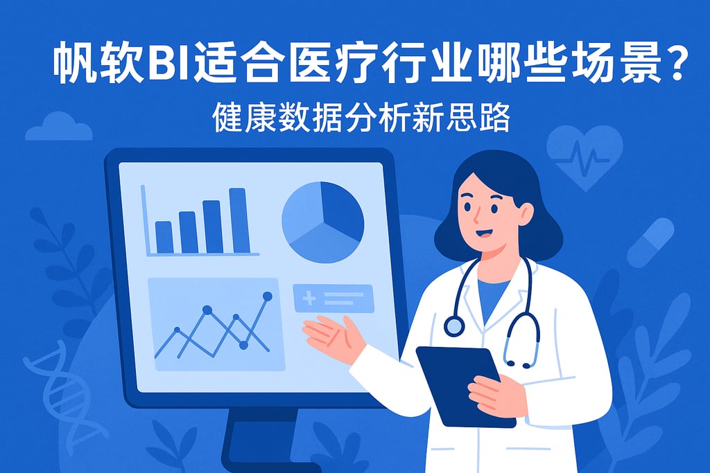 帆软BI适合医疗行业哪些场景？健康数据分析新思路