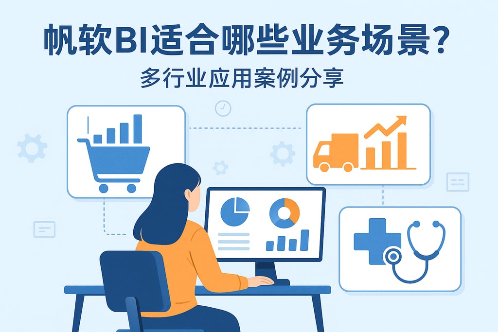 帆软BI适合哪些业务场景？多行业应用案例分享