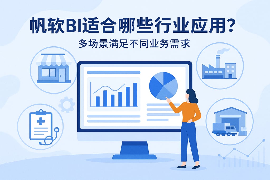 帆软BI适合哪些行业应用？多场景满足不同业务需求