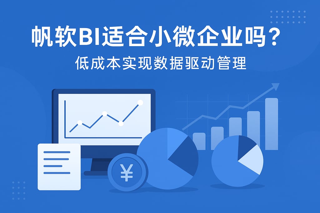 帆软BI适合小微企业吗？低成本实现数据驱动管理