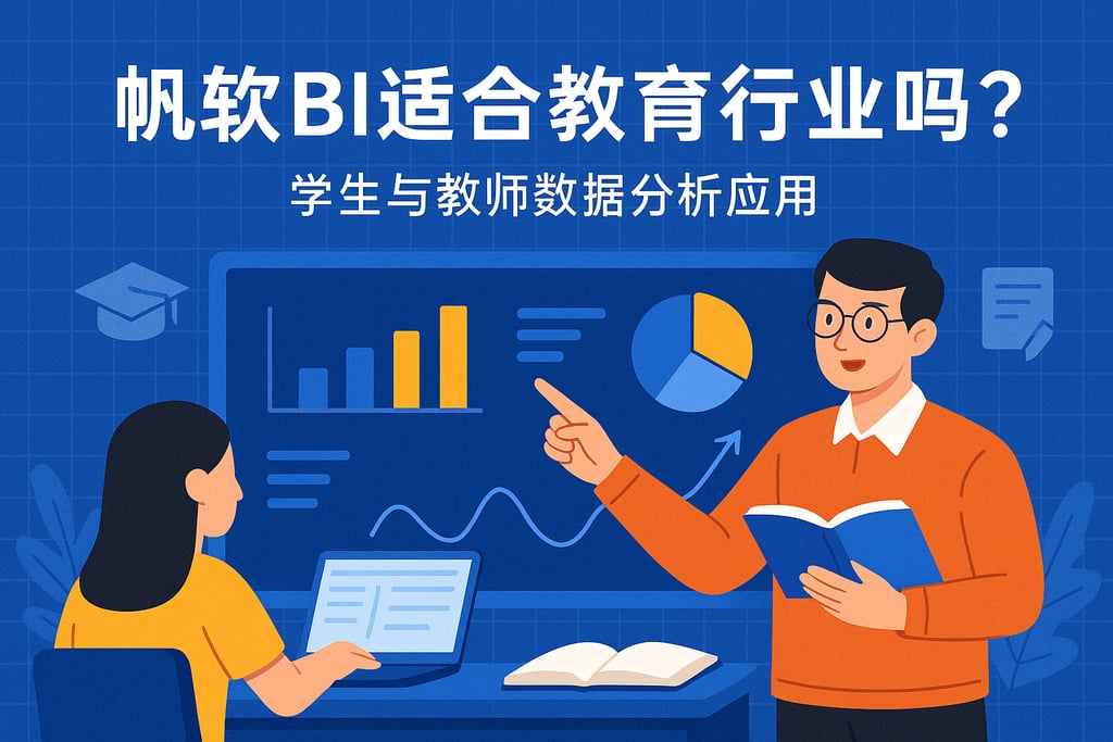 帆软BI适合教育行业吗？学生与教师数据分析应用