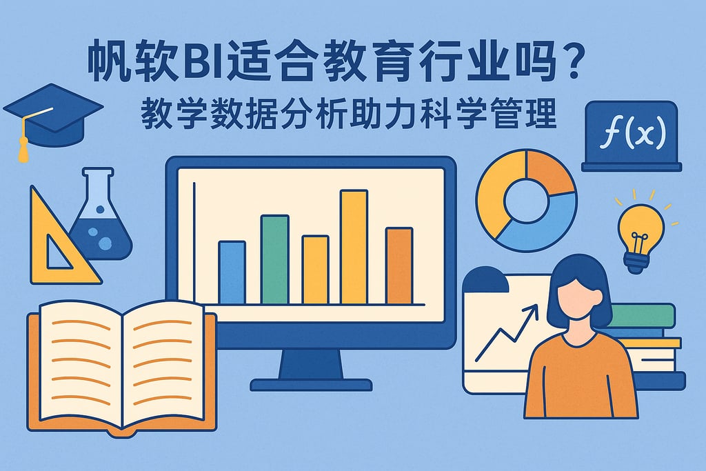 帆软BI适合教育行业吗？教学数据分析助力科学管理