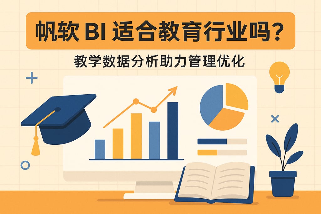 帆软BI适合教育行业吗？教学数据分析助力管理优化