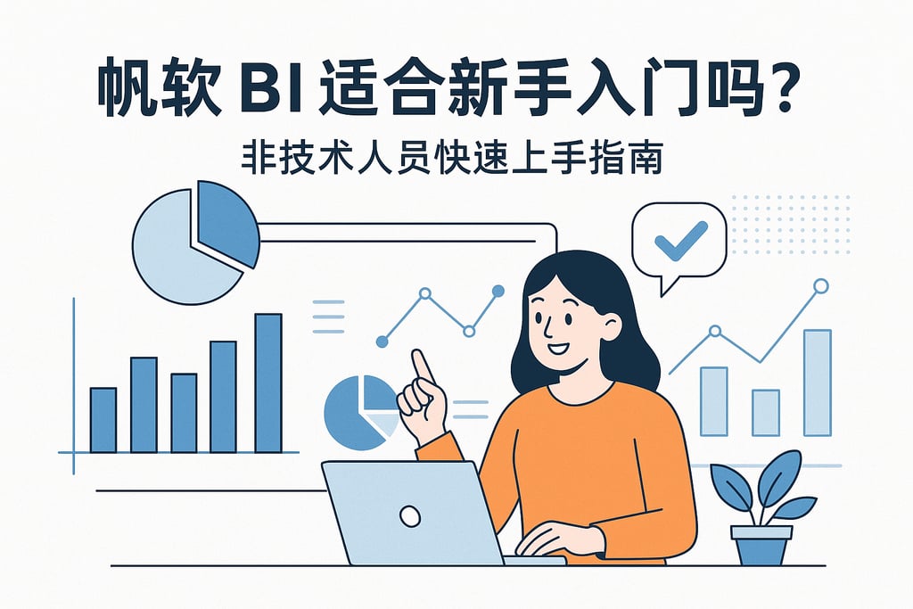 帆软BI适合新手入门吗？非技术人员快速上手指南