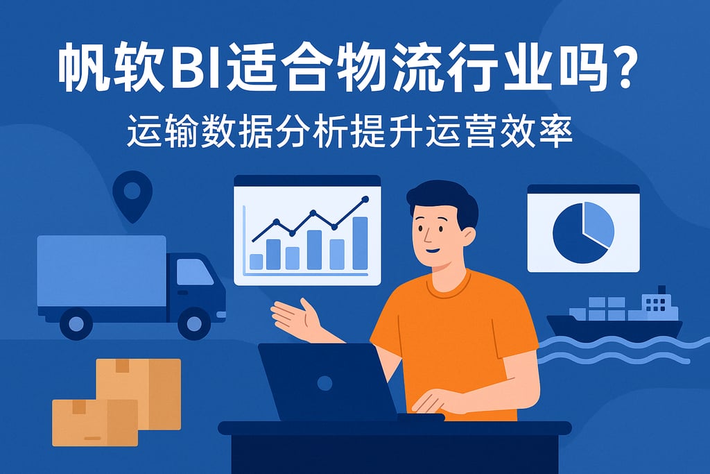 帆软BI适合物流行业吗？运输数据分析提升运营效率