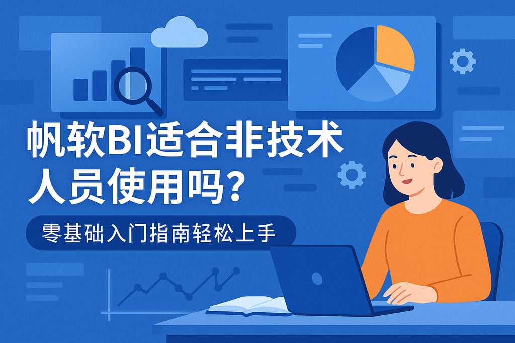 帆软BI适合非技术人员使用吗？零基础入门指南轻松上手