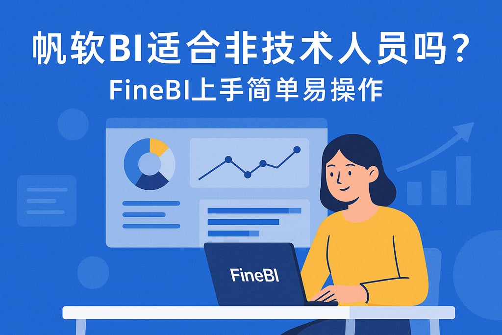 帆软BI适合非技术人员吗？FineBI上手简单易操作