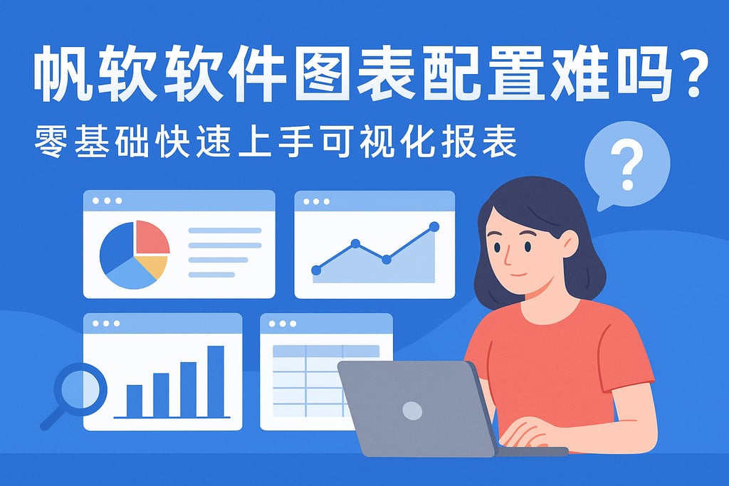 帆软软件图表配置难吗？零基础快速上手可视化报表