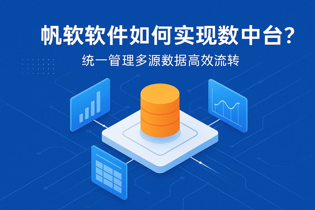 帆软软件如何实现数据中台？统一管理多源数据高效流转