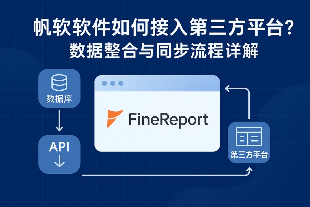 帆软软件如何接入第三方平台？数据整合与同步流程详解