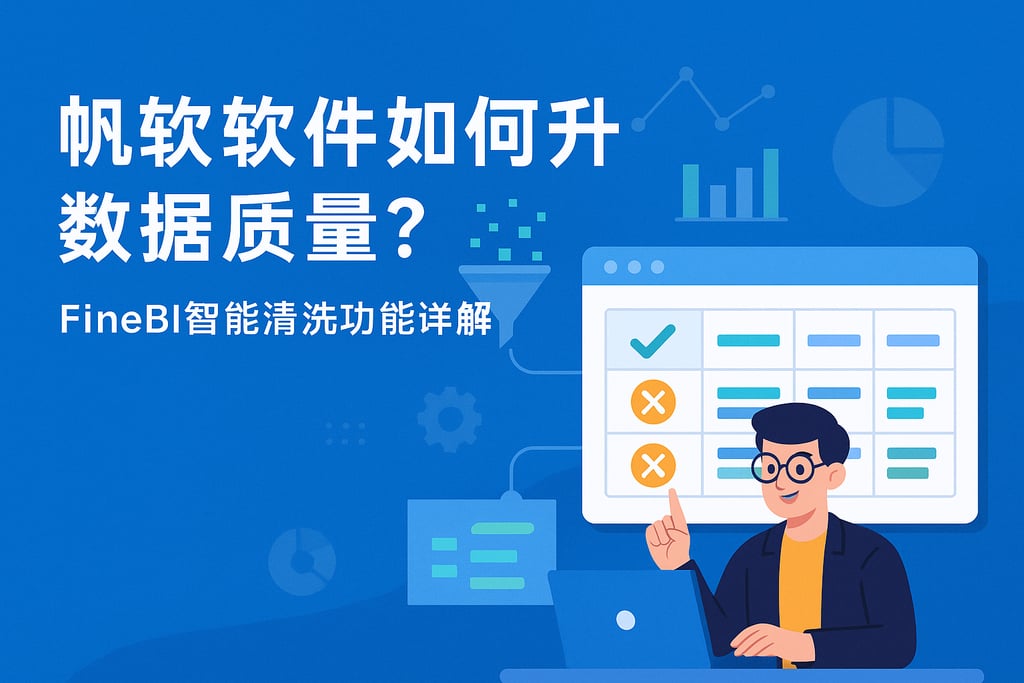 帆软软件如何提升数据质量？FineBI智能清洗功能详解