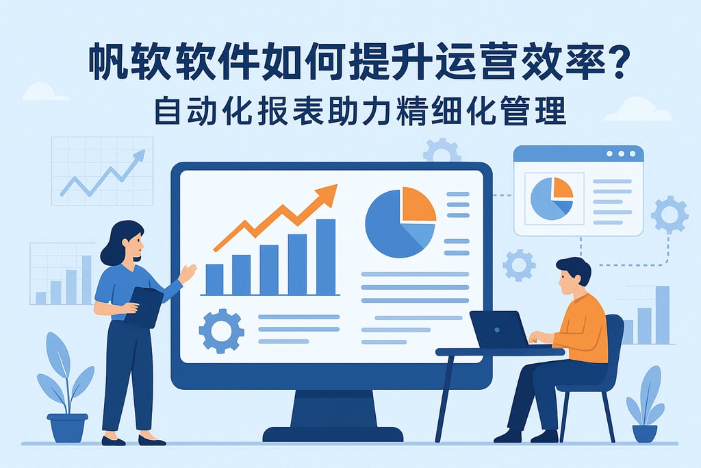 帆软软件如何提升运营效率？自动化报表助力精细化管理