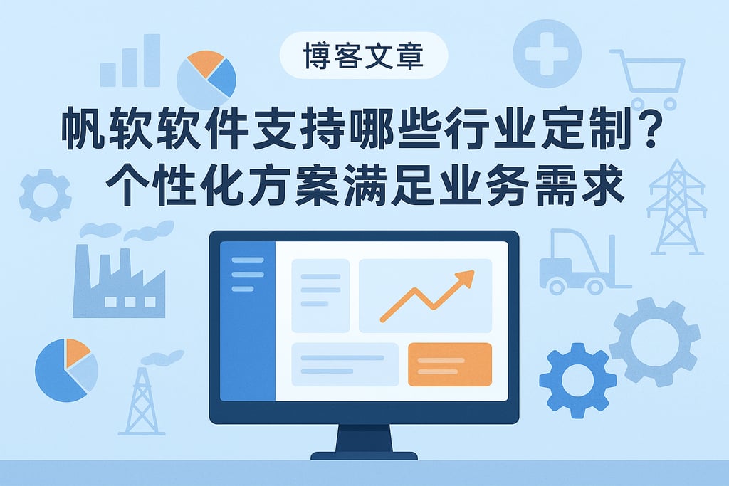 帆软软件支持哪些行业定制？个性化方案满足业务需求