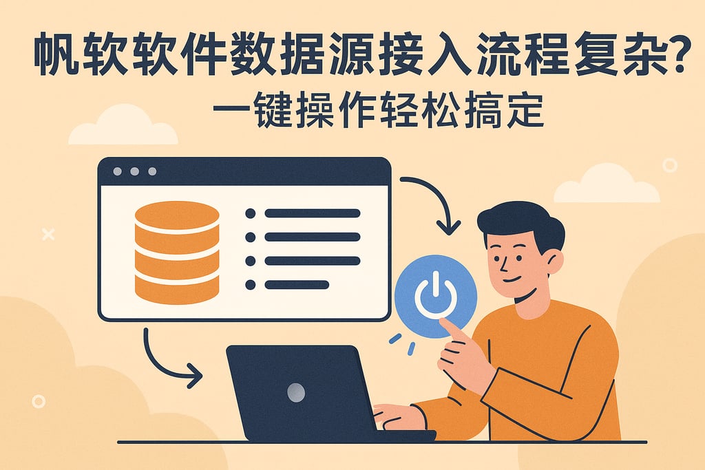 帆软软件数据源接入流程复杂吗？一键操作轻松搞定