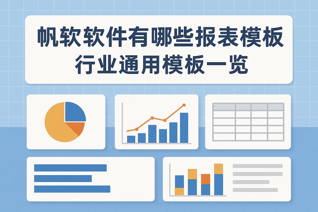 帆软软件有哪些报表模板？行业通用模板一览