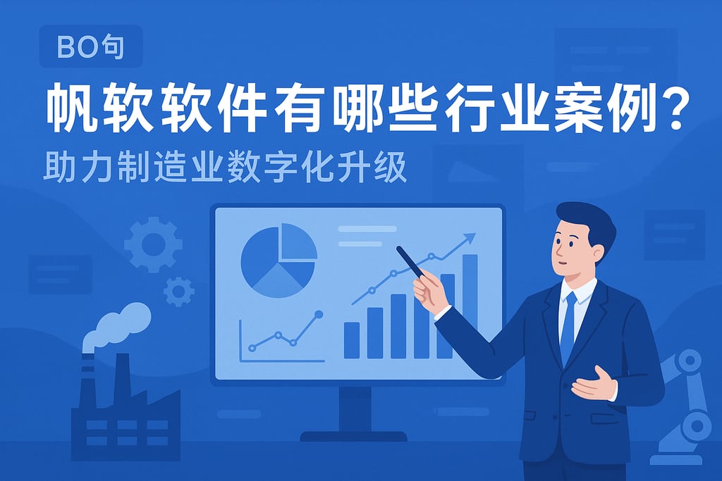 帆软软件有哪些行业案例？助力制造业数字化升级