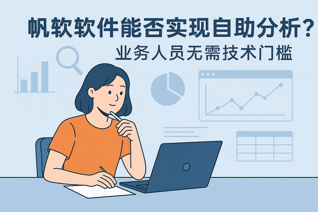 帆软软件能否实现自助分析？业务人员无需技术门槛