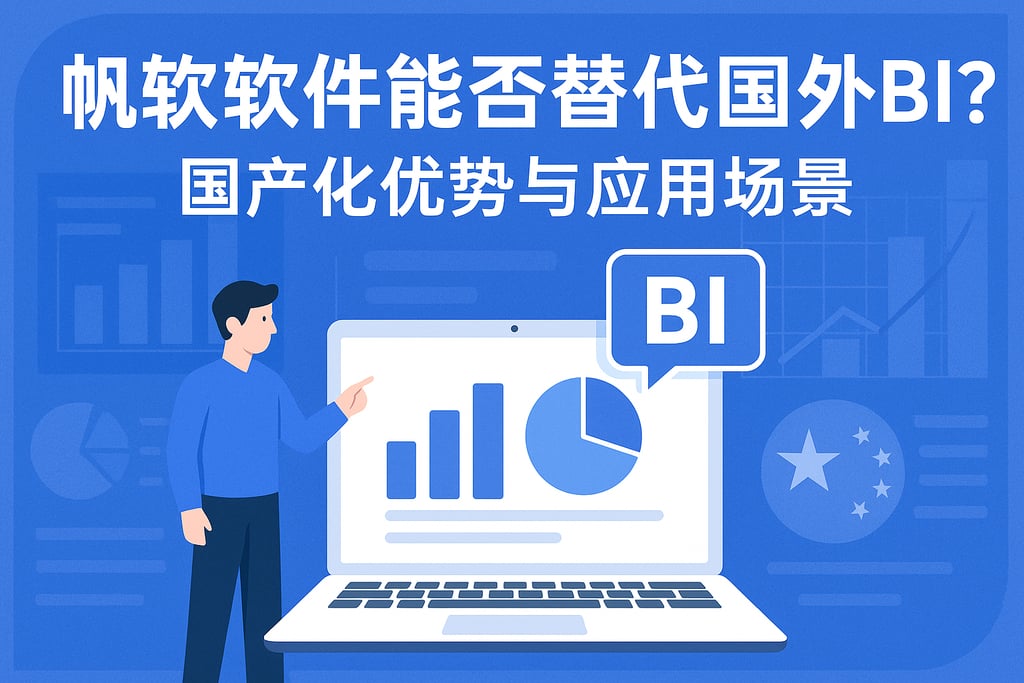 帆软软件能否替代国外BI？国产化优势与应用场景