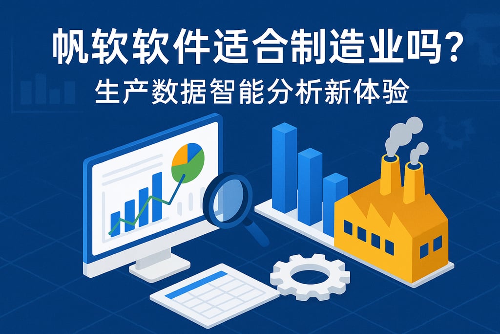 帆软软件适合制造业吗？生产数据智能分析新体验
