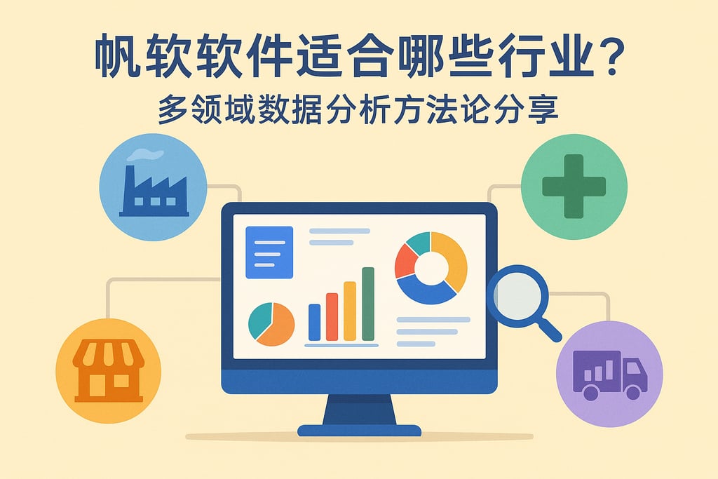 帆软软件适合哪些行业？多领域数据分析方法论分享