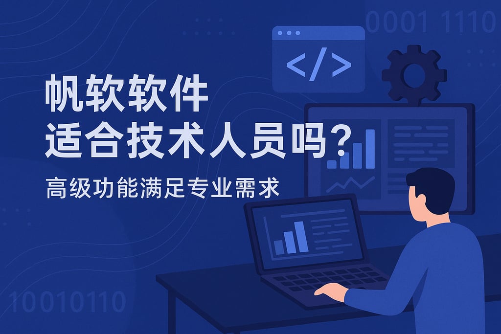 帆软软件适合技术人员吗？高级功能满足专业需求