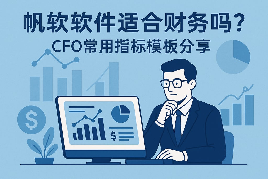 帆软软件适合财务吗？CFO常用指标模板分享