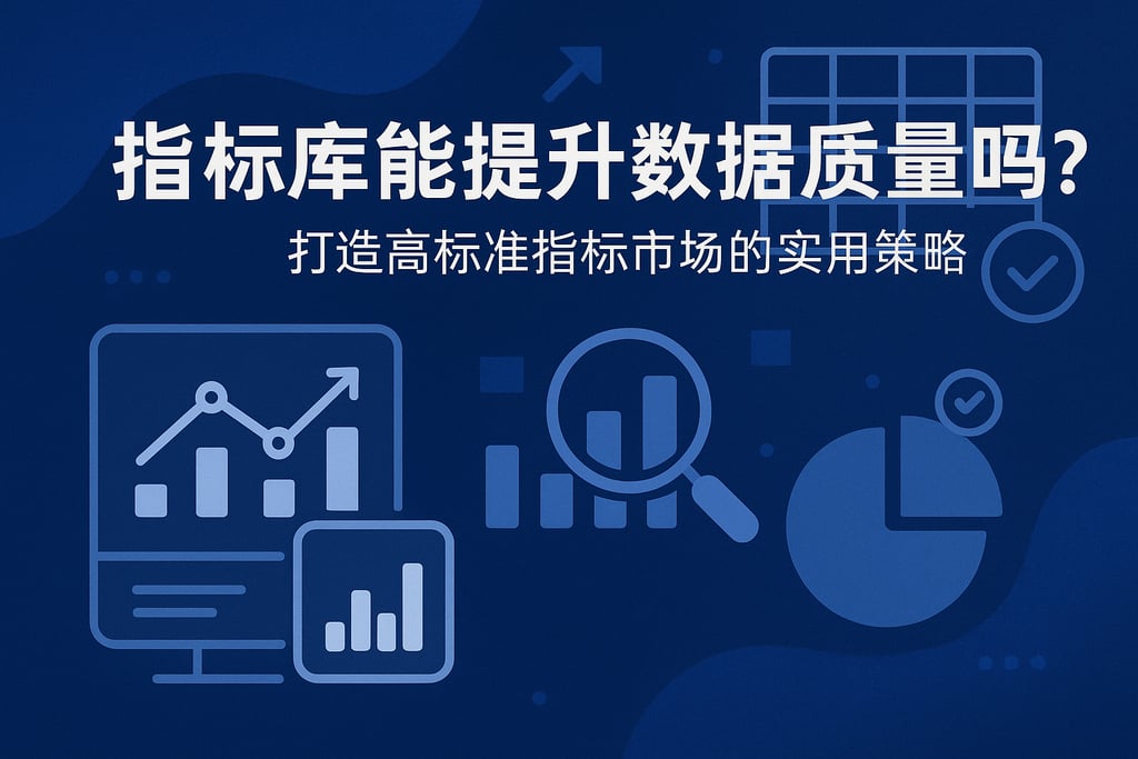 指标库能提升数据质量吗?打造高标准指标市场的实用策略 - FineBI数据分析知识库