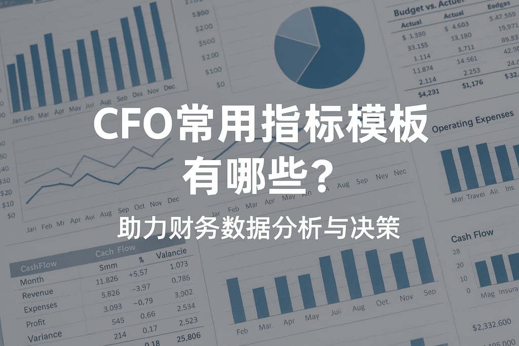 CFO常用指标模板有哪些？助力财务数据分析与决策