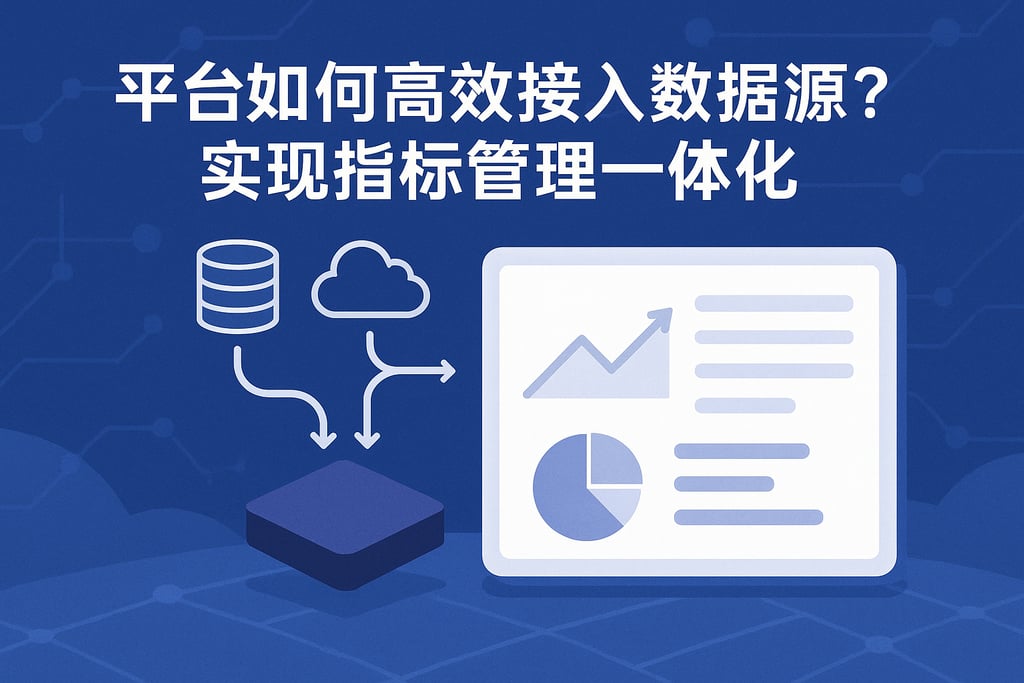 平台如何高效接入数据源？实现指标管理一体化