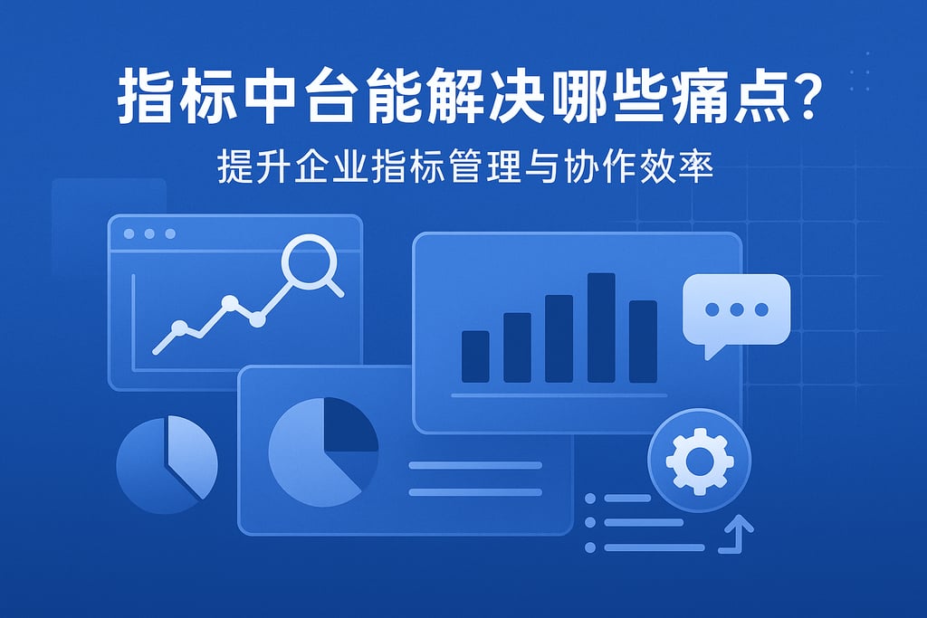 指标中台能解决哪些痛点？提升企业指标管理与协作效率
