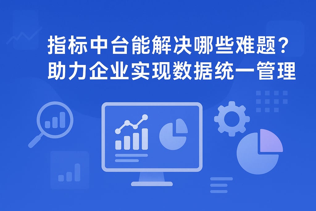 指标中台能解决哪些难题？助力企业实现数据统一管理