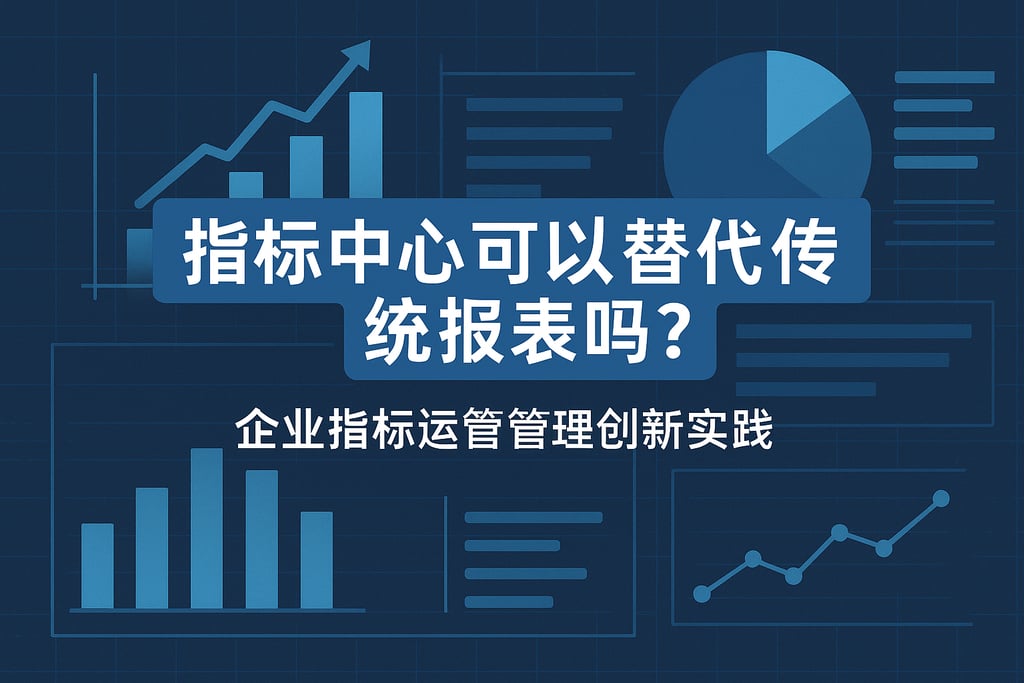 指标中心可以替代传统报表吗？企业指标运营管理创新实践