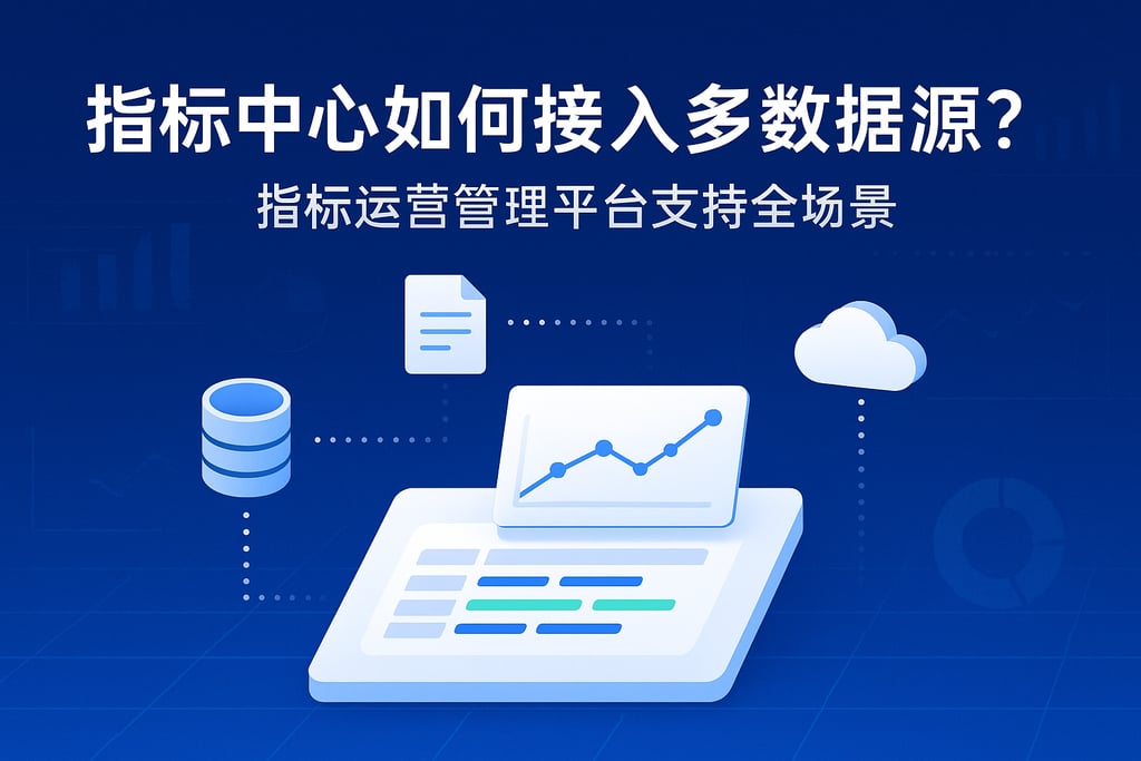 指标中心如何接入多数据源？指标运营管理平台支持全场景