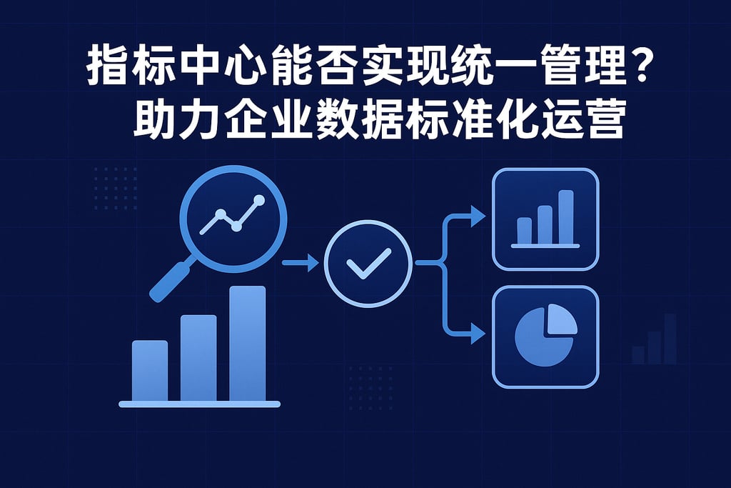 指标中心能否实现统一管理？助力企业数据标准化运营