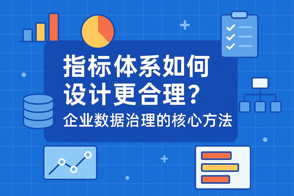 指标体系如何设计更合理？企业数据治理的核心方法