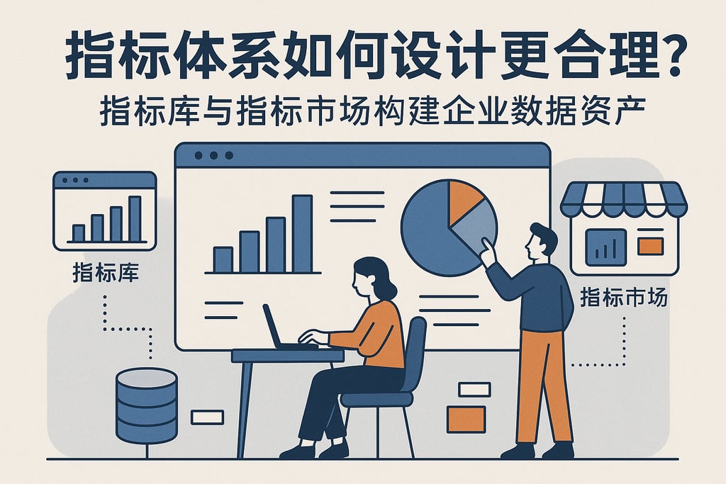 指标体系如何设计更合理？指标库与指标市场构建企业数据资产