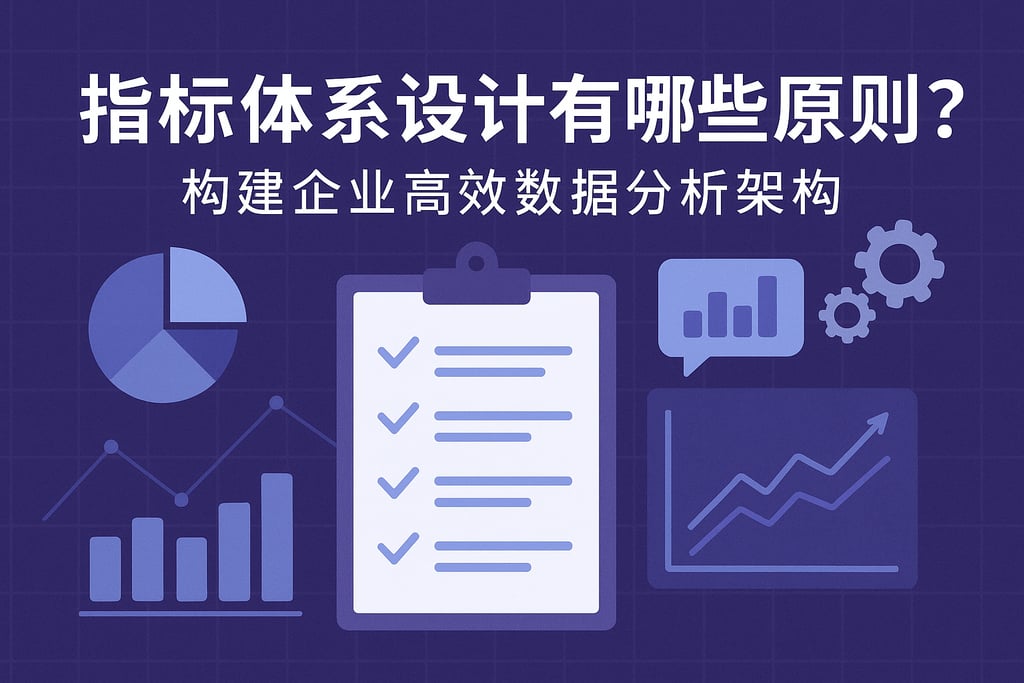 指标体系设计有哪些原则？构建企业高效数据分析架构