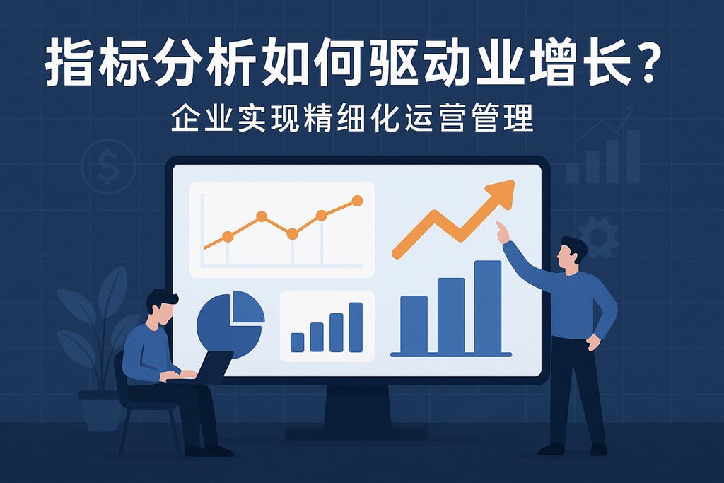 指标分析如何驱动业务增长？企业实现精细化运营管理