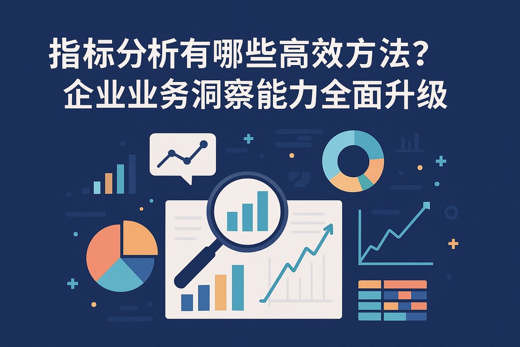 指标分析有哪些高效方法？企业业务洞察能力全面升级