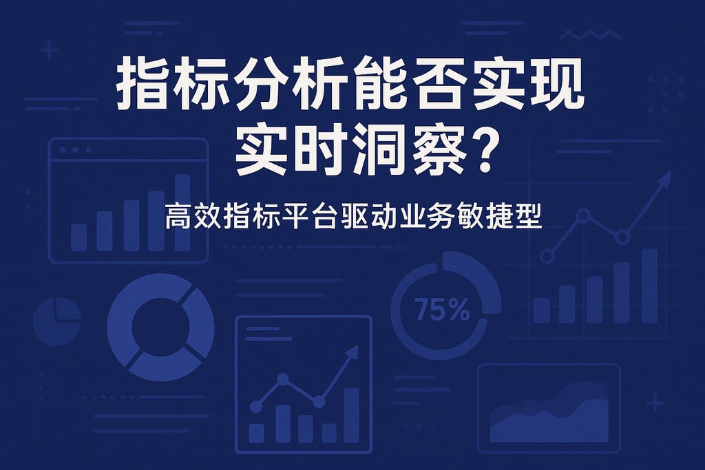 指标分析能否实现实时洞察？高效指标平台驱动业务敏捷转型