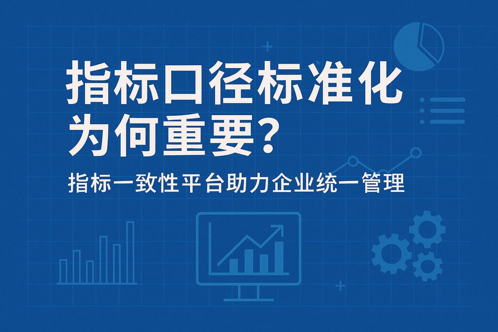 指标口径标准化为何重要？指标一致性平台助力企业统一管理